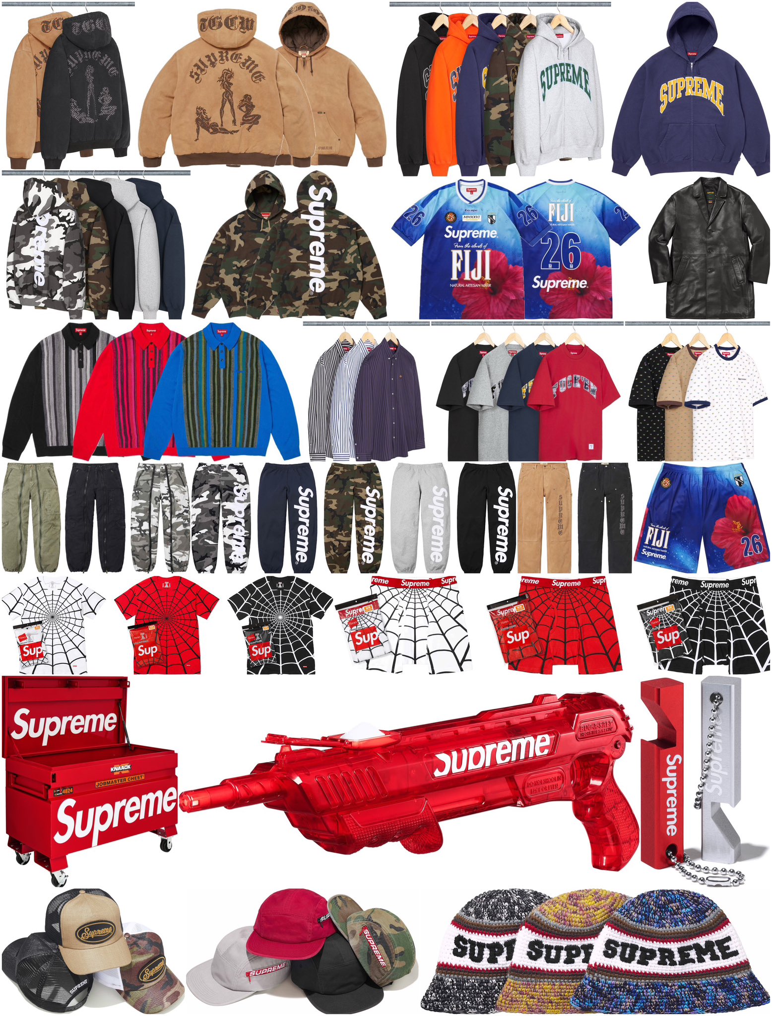 Supreme 2026年春夏コレクション WEEK9 のドロップリストが公開