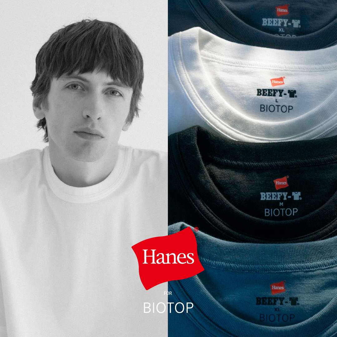 Hanes for BIOTOP 26SS『ダブルバインダー クルーネック Tシャツ』が4月13日(月)12:00～発売