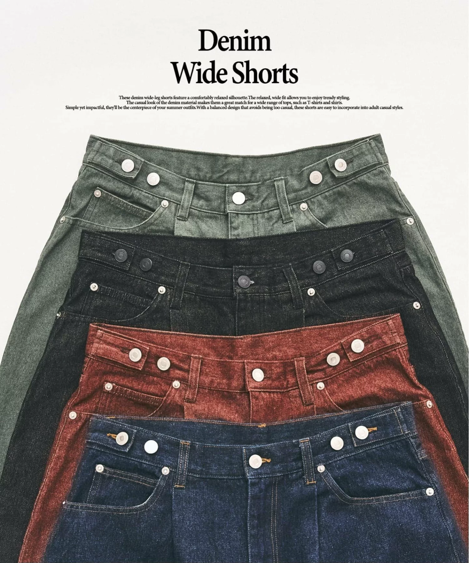 417 EDIFICE 26SS『デニムワイドショーツ』が発売