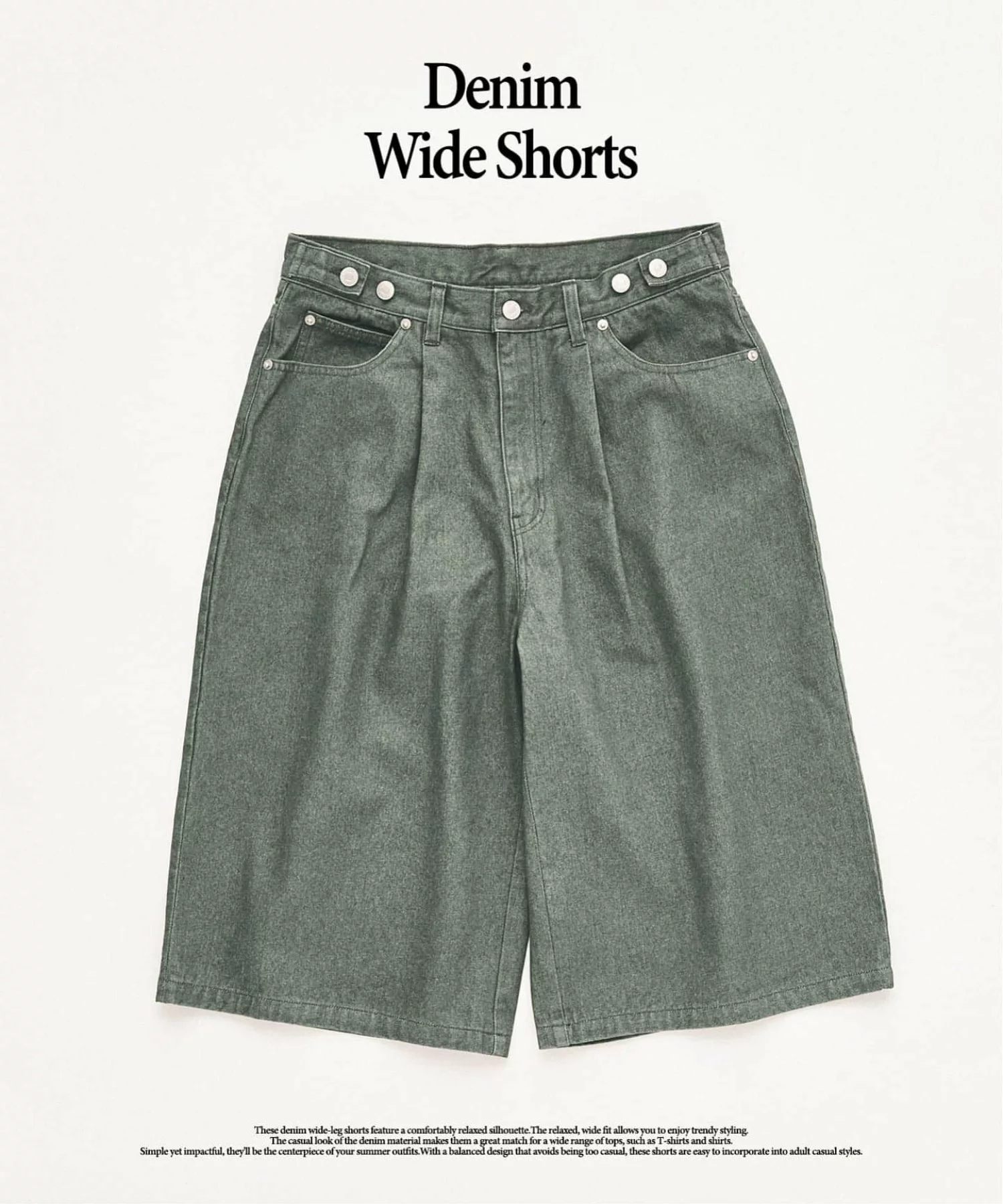 417 EDIFICE 26SS『デニムワイドショーツ』が発売