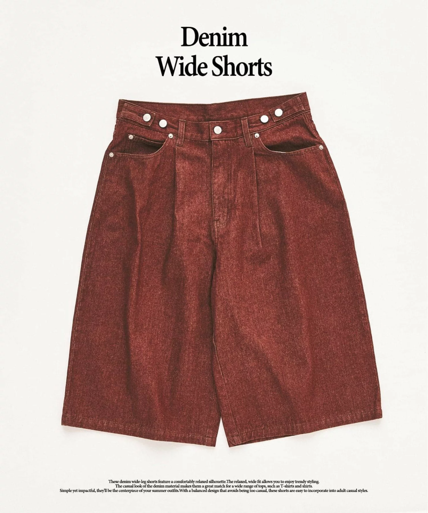 417 EDIFICE 26SS『デニムワイドショーツ』が発売