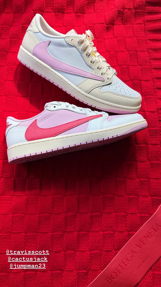 Travis Scott × NIKE AIR JORDAN 1 LOW “Pink” が5月22日(金)に発売予定