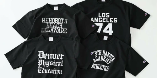JOURNAL STANDARD relume × Champion 26SS『T1011 カレッジプリント Tシャツ』が発売