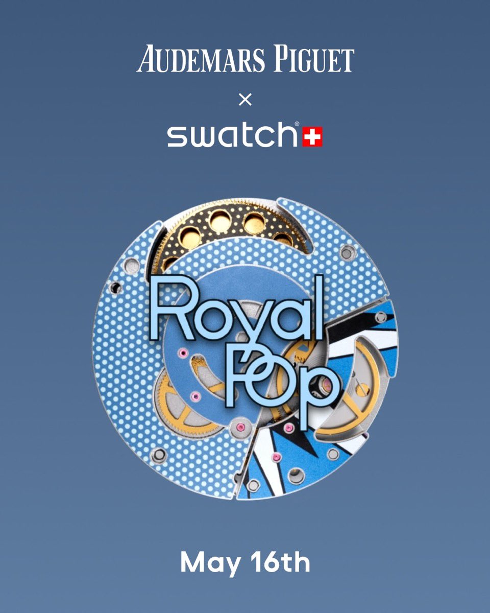 Swatch × Audemars Piguet のコラボウォッチ『Royal Pop』5月16日(土)に発売予定