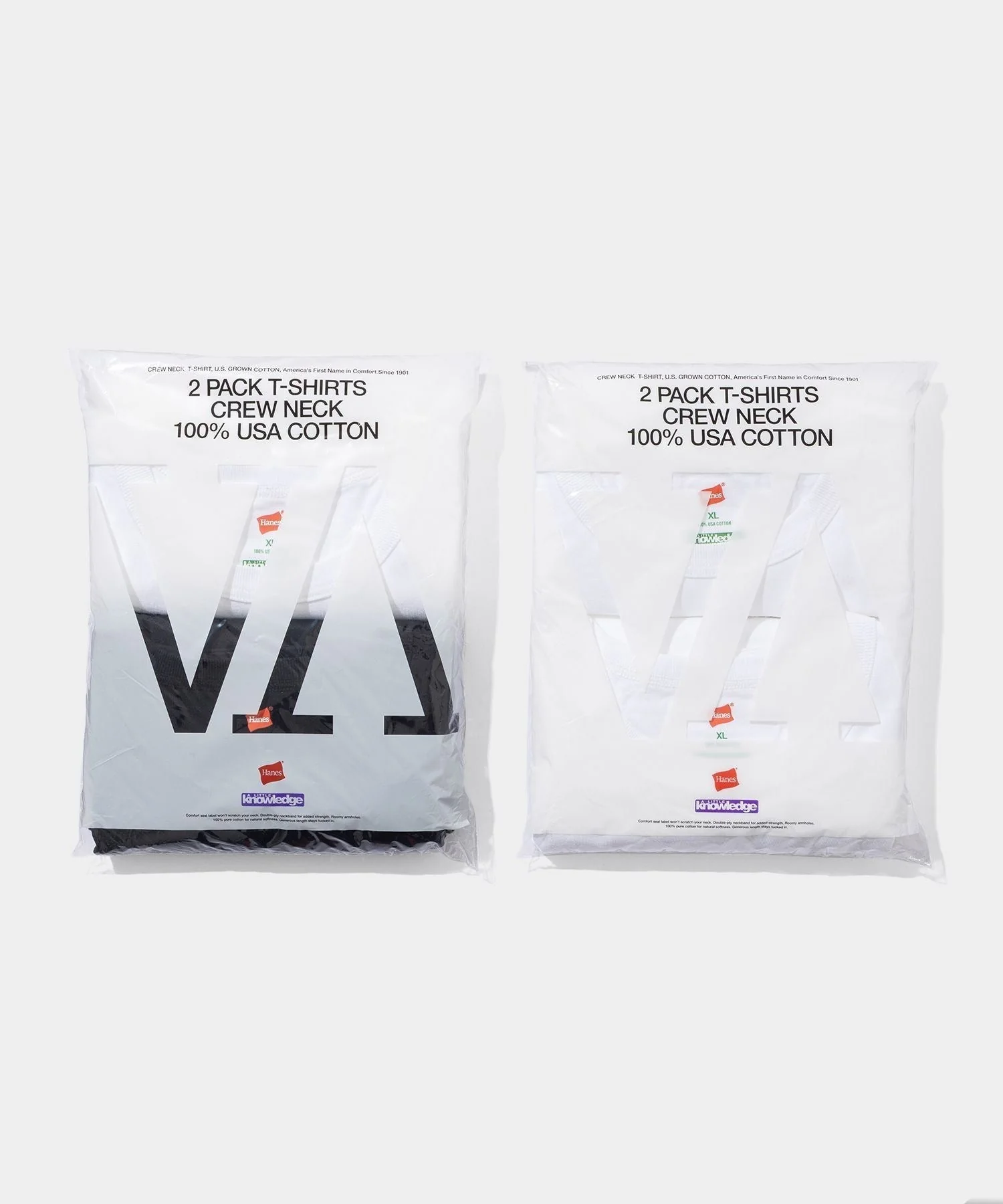 V.A. × Hanes × A Little Knowledge のトリプルコラボアイテム『2Pack T-Shirts』が発売