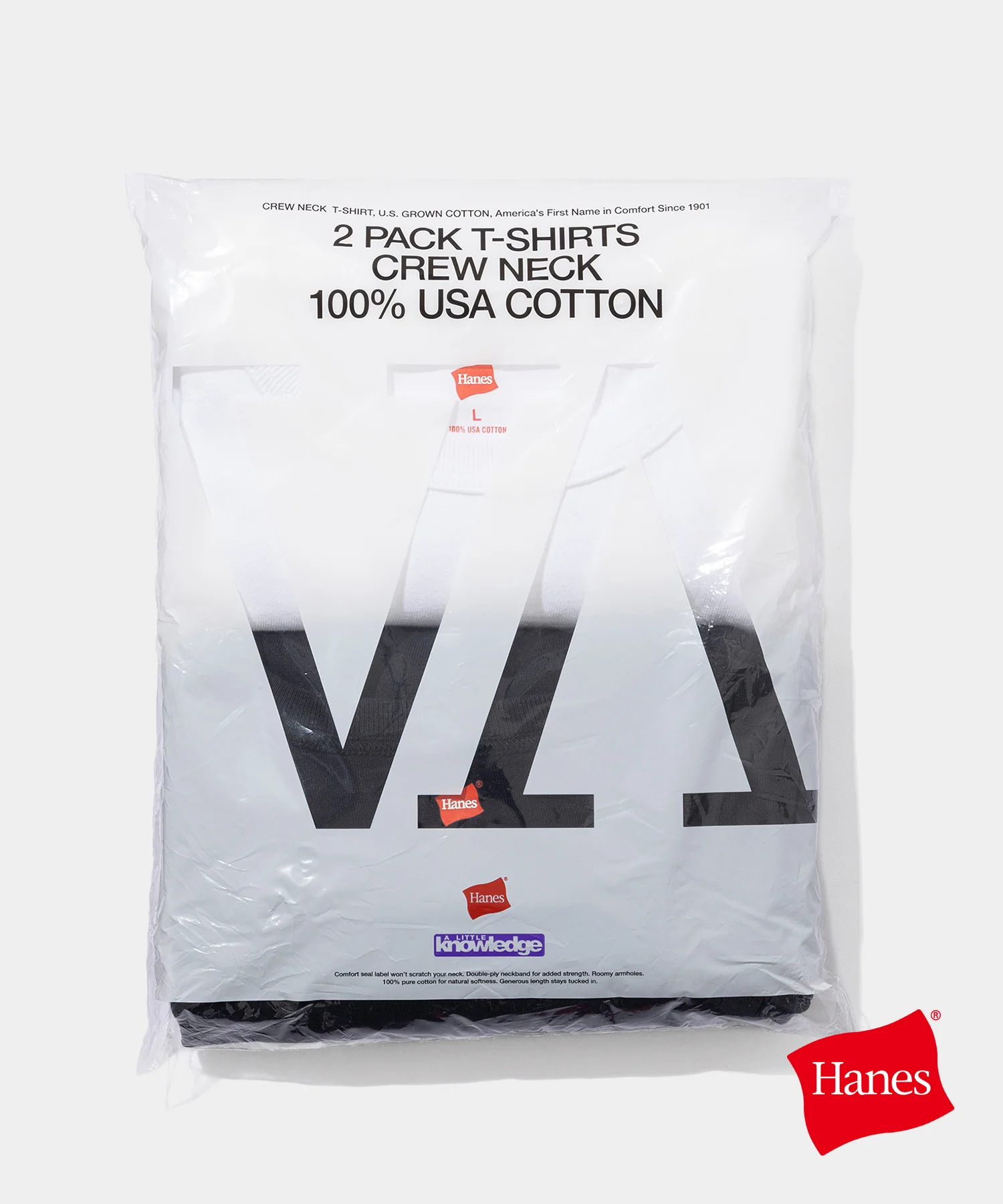 V.A. × Hanes × A Little Knowledge のトリプルコラボアイテム『2Pack T-Shirts』が発売