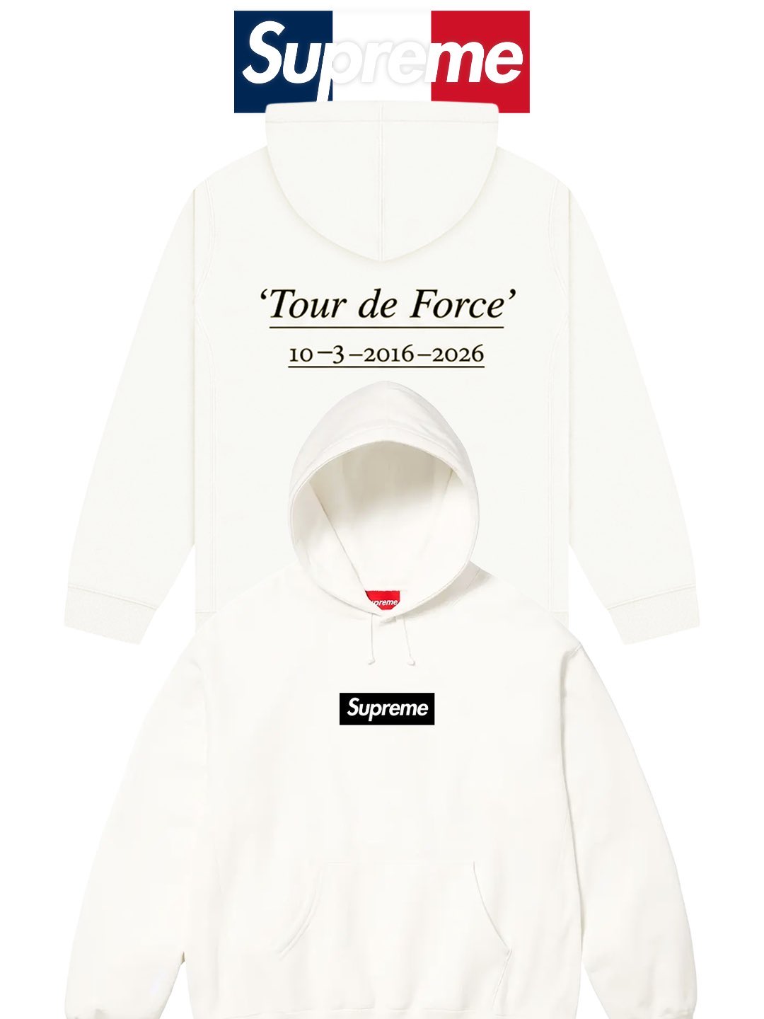 Supreme Pairs 10周年記念 Box Logo Hoodie が5月7日(木)に発売予定
