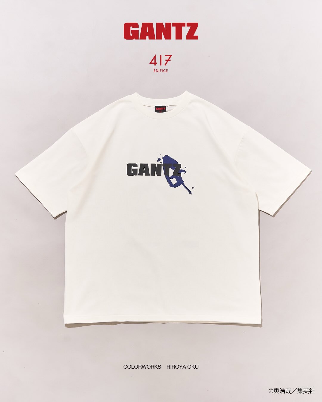 417 EDIFICE × GANTZ 26SS『Colorworks Tee』が発売