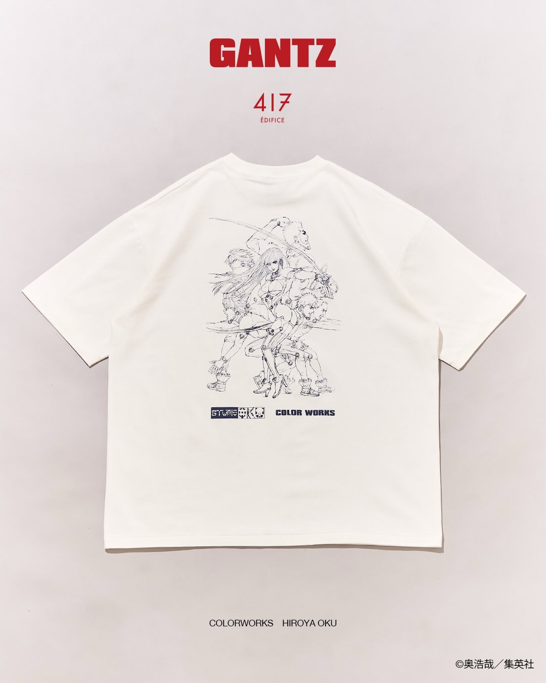417 EDIFICE × GANTZ 26SS『Colorworks Tee』が発売