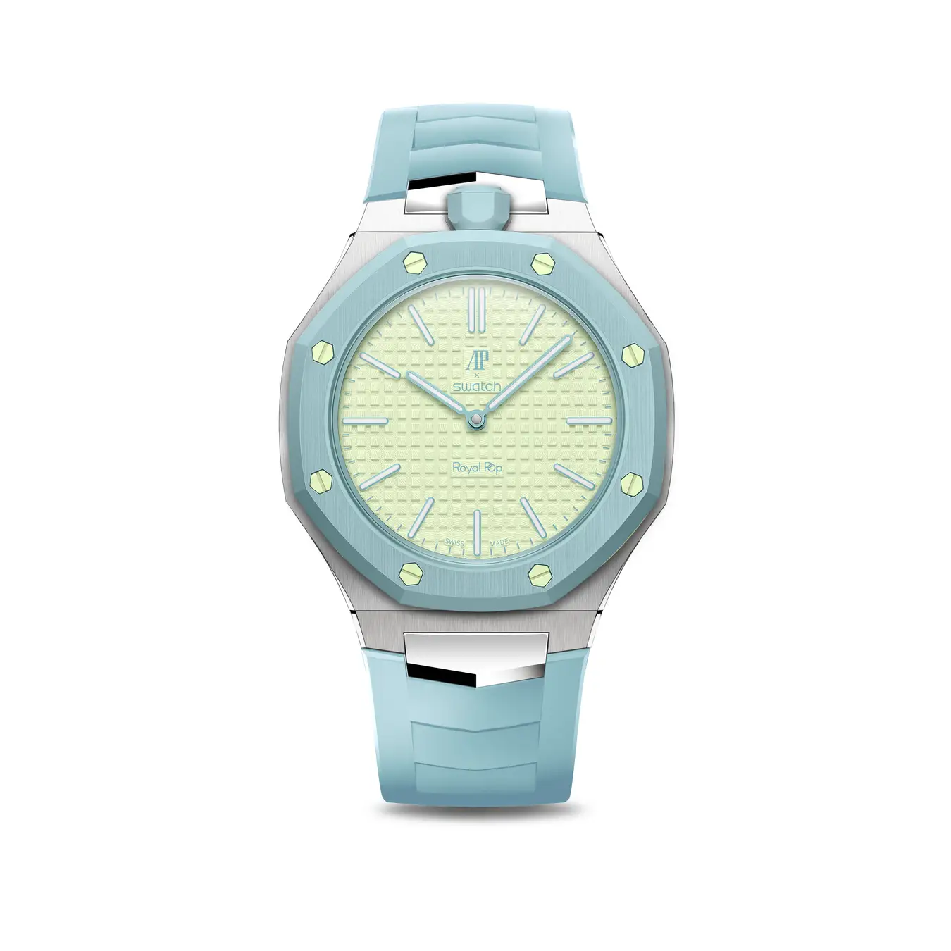 GOLDEN CONCEPTが、先日発表された「Audemars Piguet & Swatch」のコラボレーションモデル「Royal Pop」を腕時計に作り替える専用ケースを発売