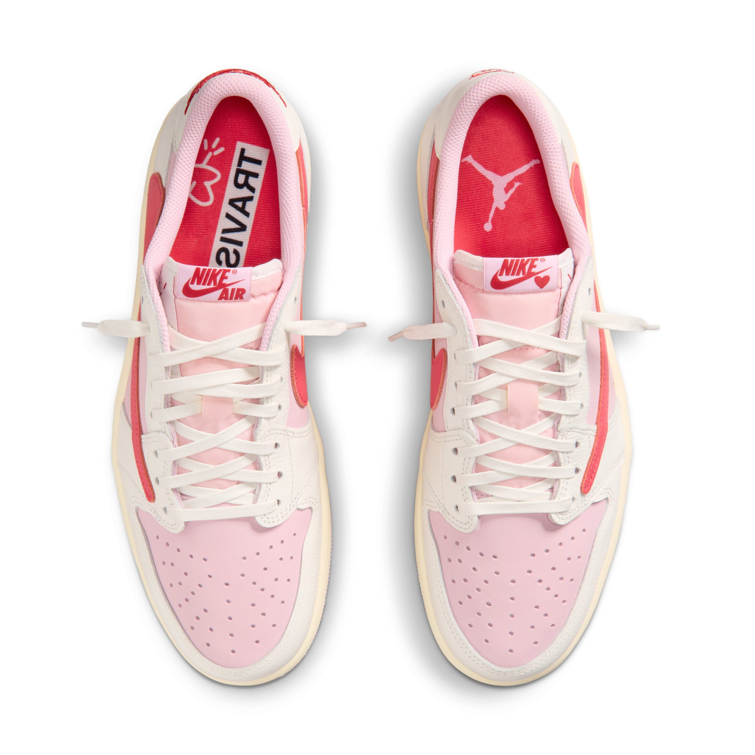 Travis Scott × NIKE AIR JORDAN 1 LOW “Tropical Pink” のオフィシャル画像が公開