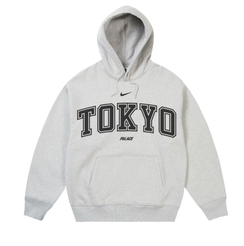 PALACE NIKE SHOP HOOD TOKYO GREY MARL