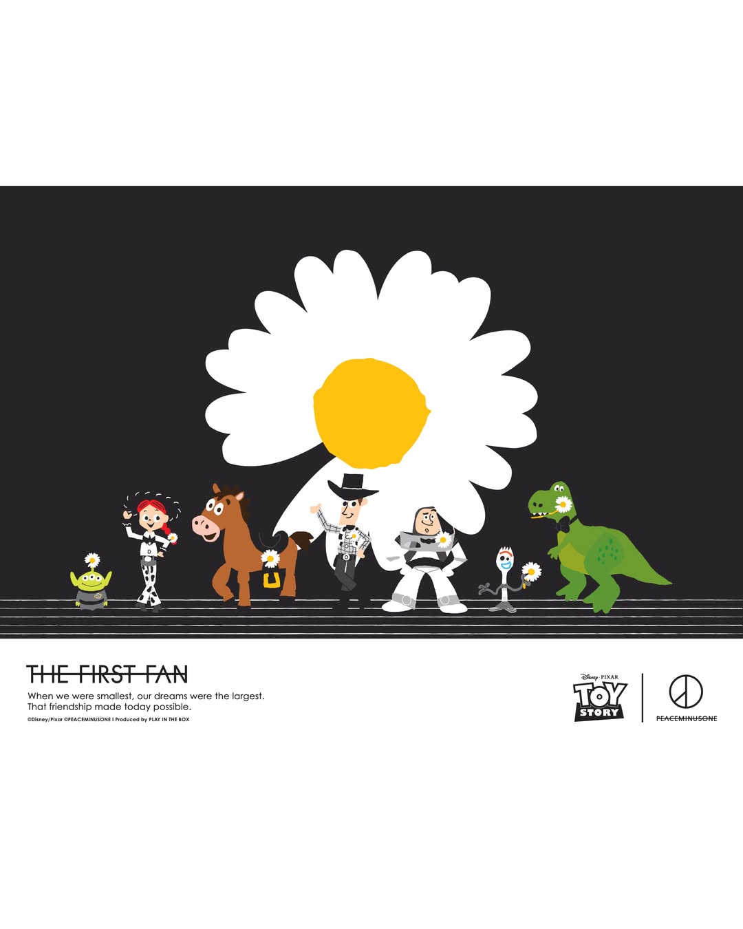 G-DRAGON 率いる PEACEMINUSONE × TOY STORY の初コラボコレクション “THE FIRST FAN” が7月1日(水)に発売予定