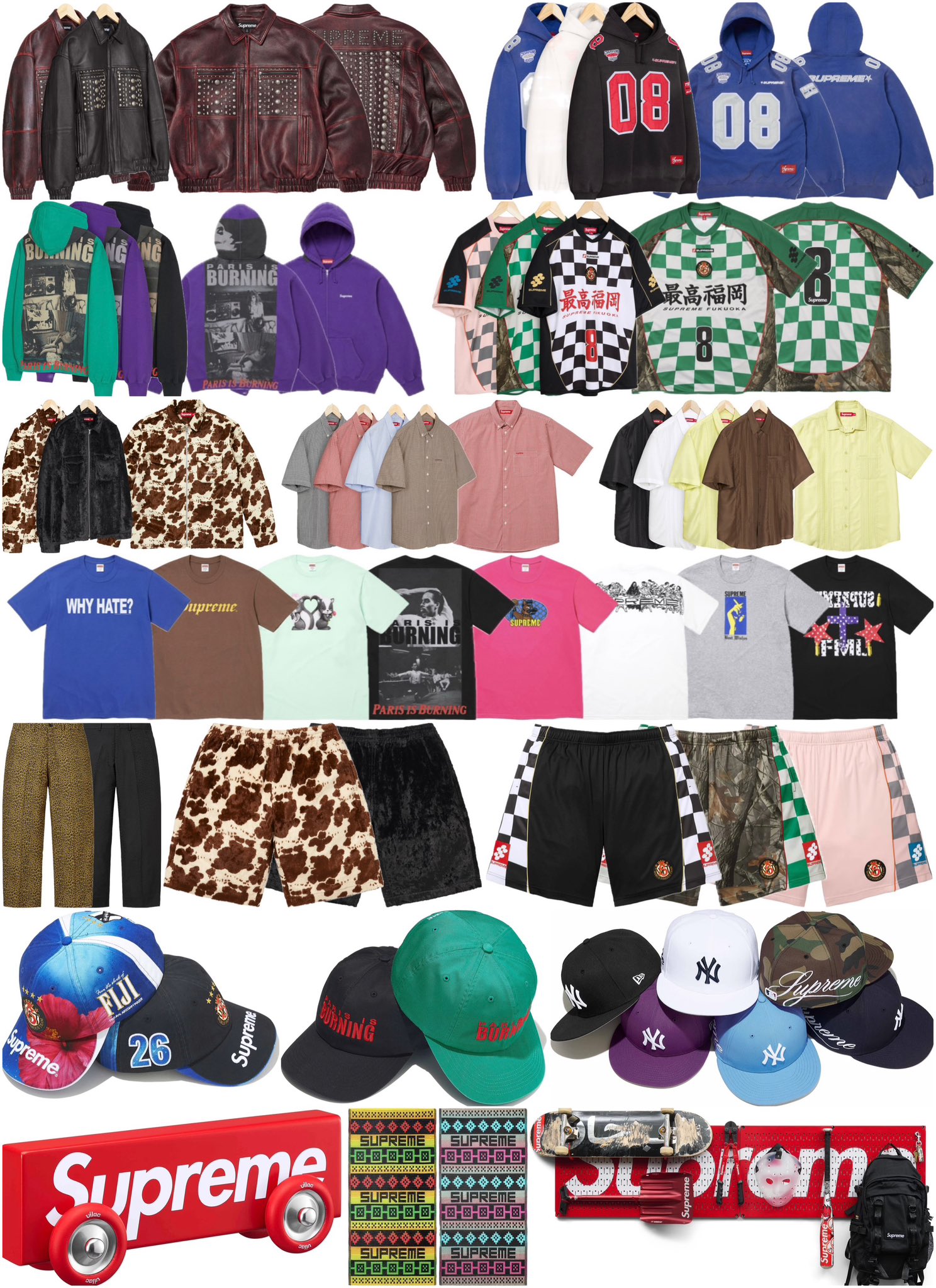 Supreme 2026年春夏コレクション WEEK18 のドロップリストが公開