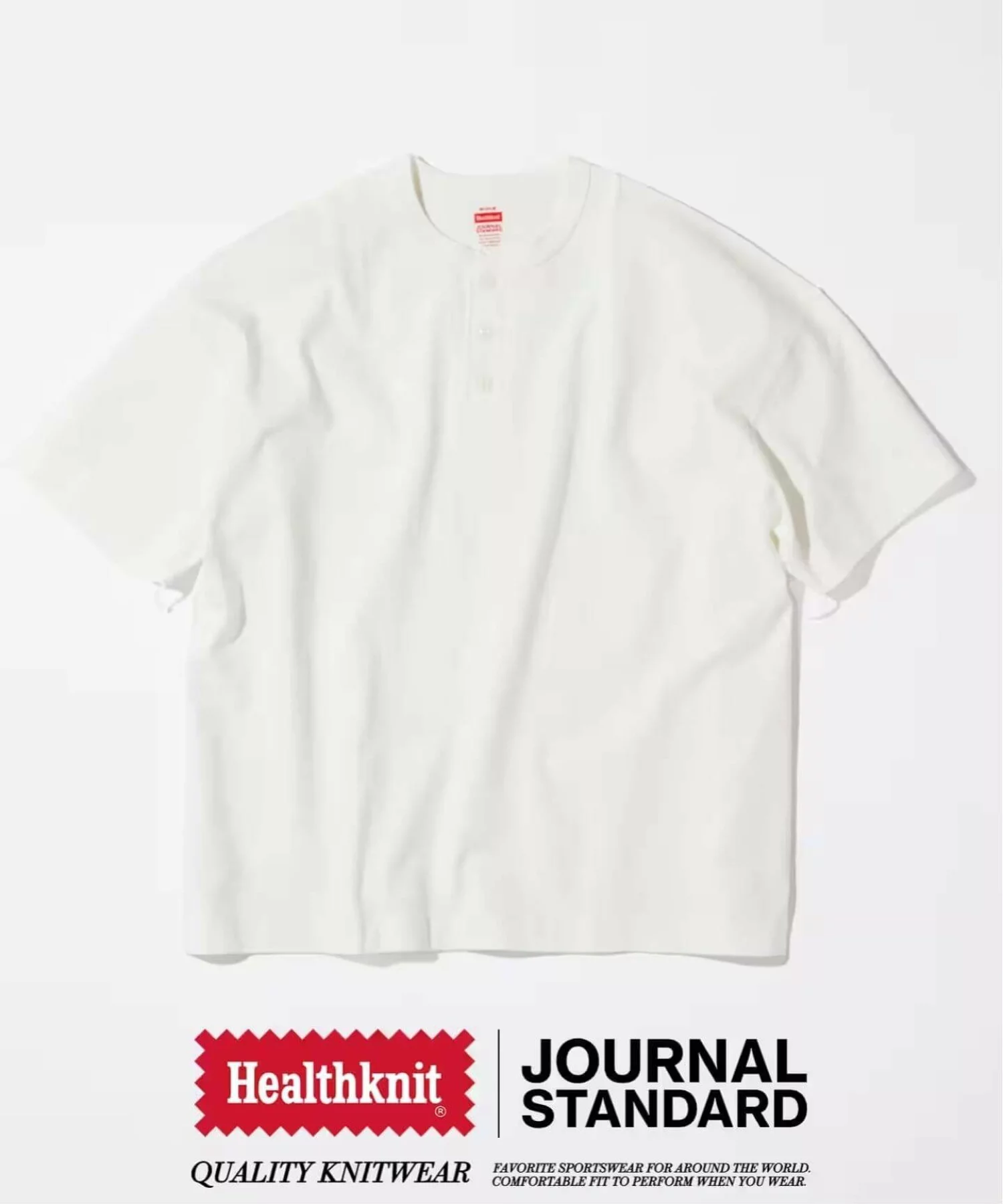 JOURNAL STANDARD × Healthknit 26SS『ヘンリーネック Tシャツ』が発売