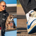 Travis Scott × fragment design × NIKE AIR JORDAN 1 LOW “Sail/Military Blue”