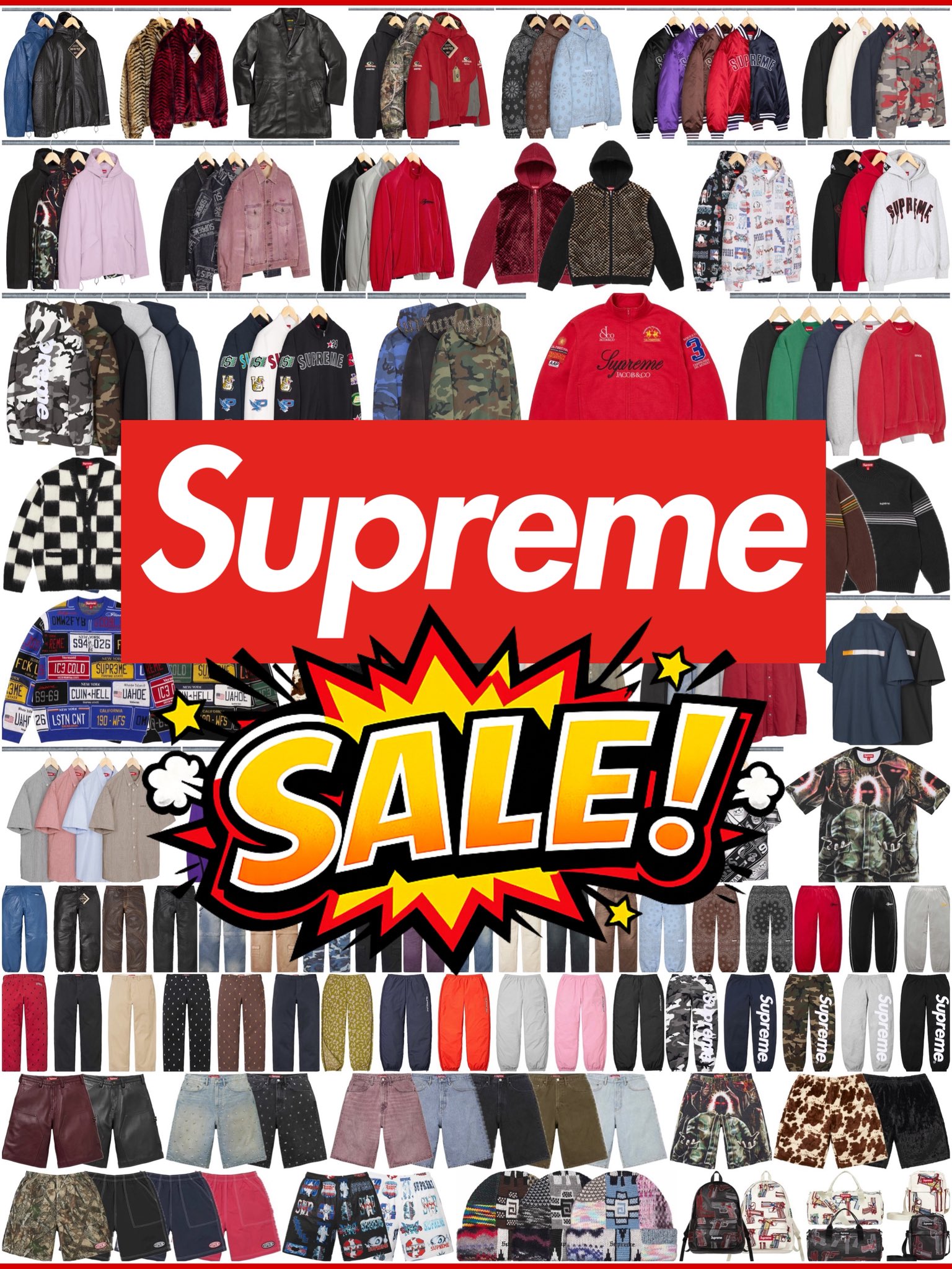 Supreme 2026年春夏セールが海外7月16日(木)より開催予定