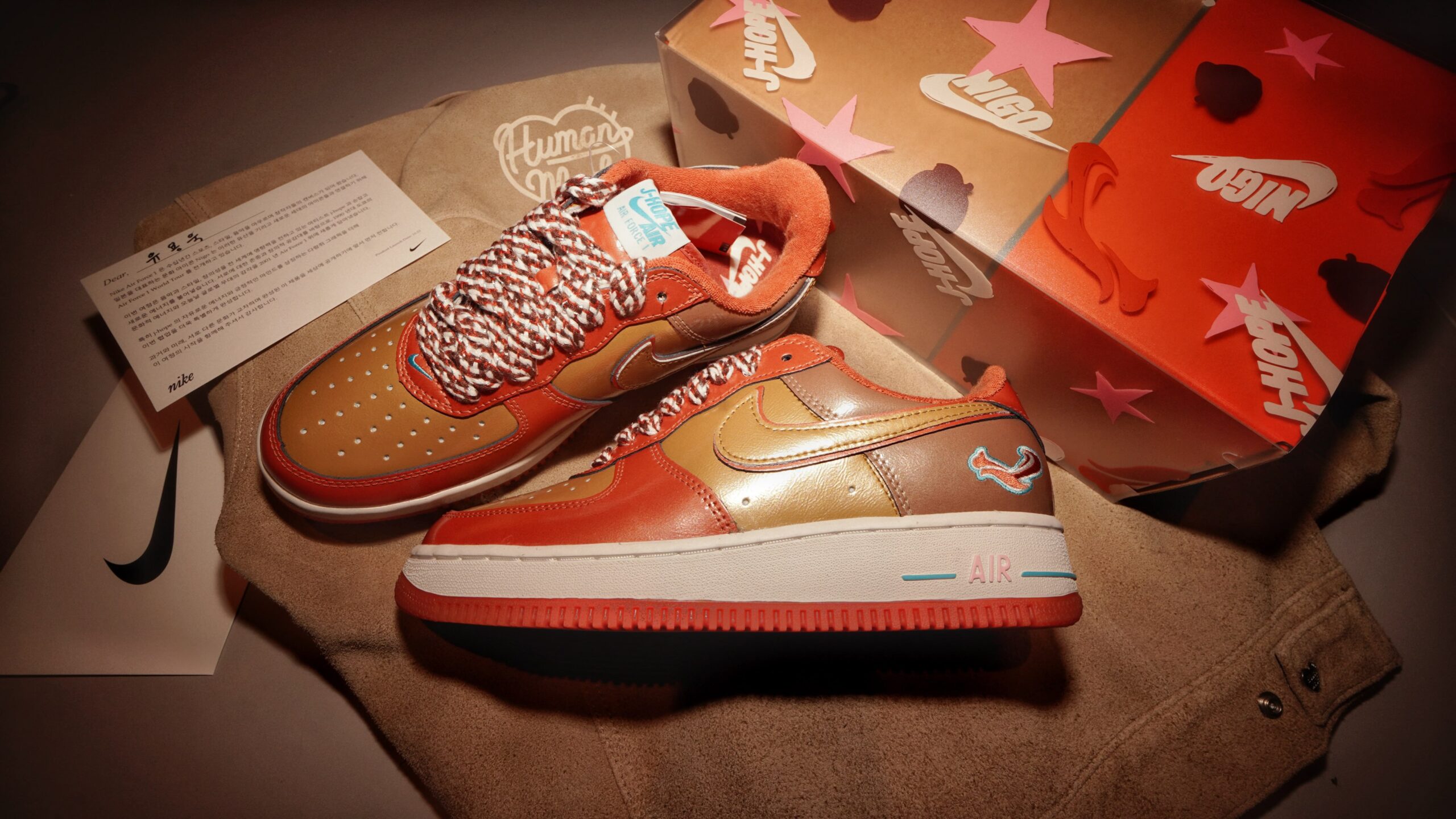 NIGO® × BTS J-HOPE × NIKE AIR FORCE 1 '01 LOW “Burnt Sunrise” が近日発売予定