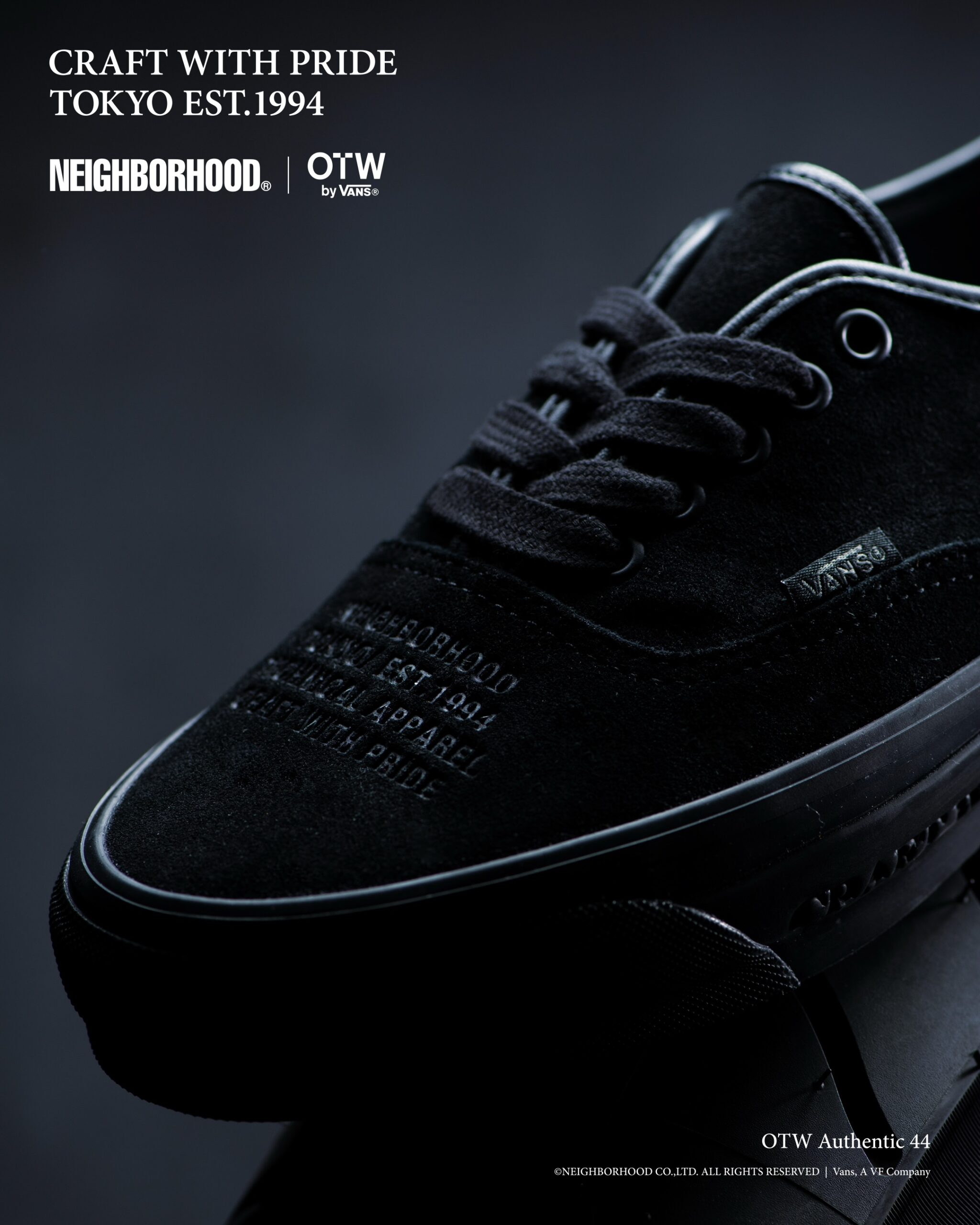 NEIGHBORHOOD × OTW by Vans『Authentic 44』が8月7日(金)に発売予定