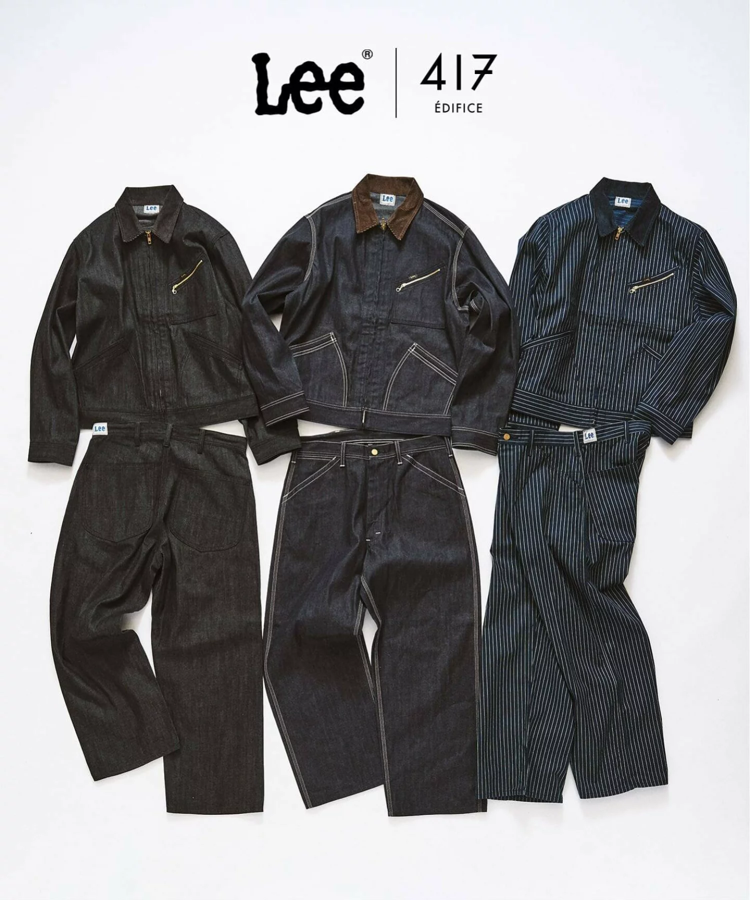 417 EDIFICE × Lee 26FW『91-B ジップブルゾン & ペインターパンツ』の先行予約が開始
