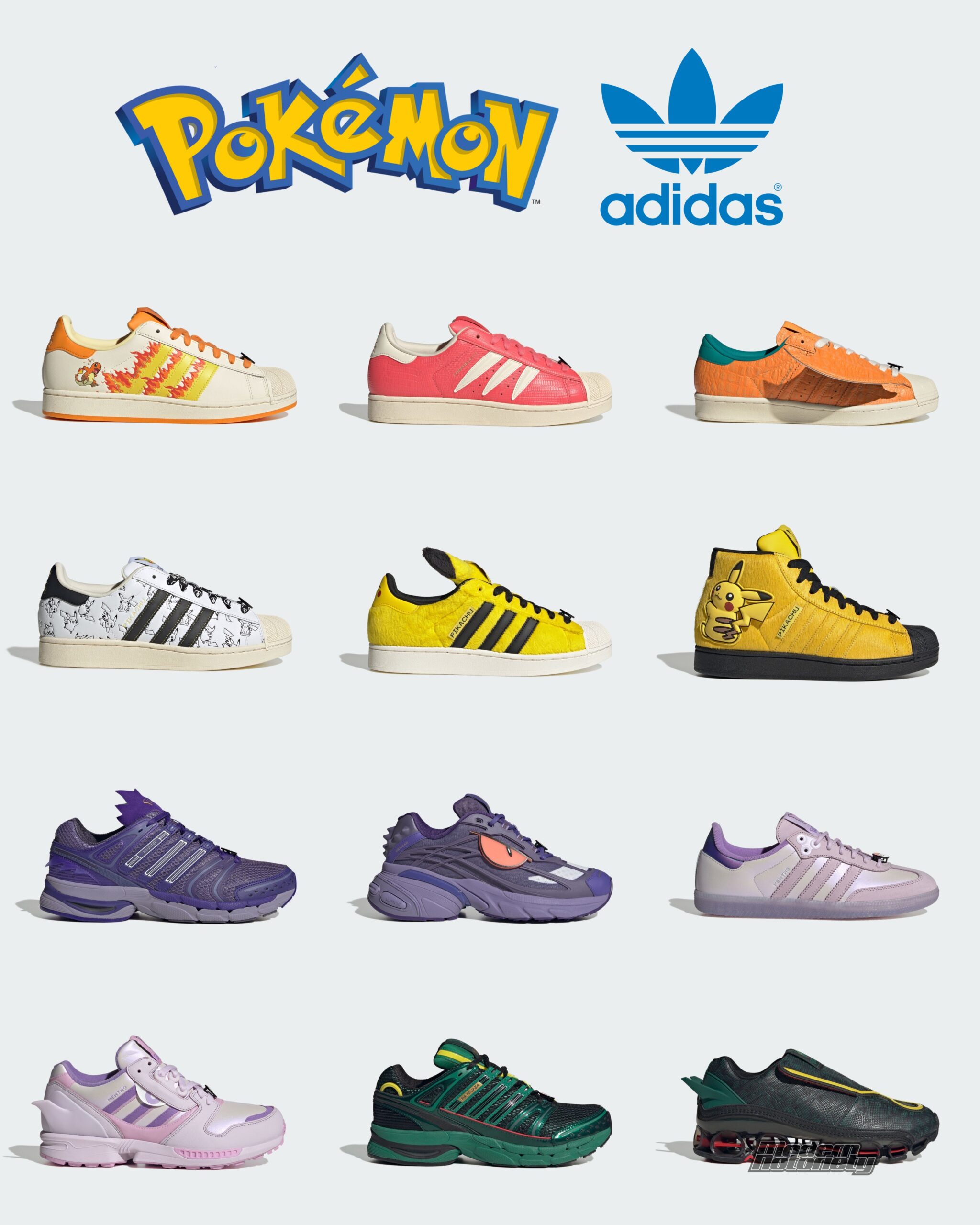adidas Originals × Pokémon 30周年記念スニーカーコレクションが2026年9月に発売予定