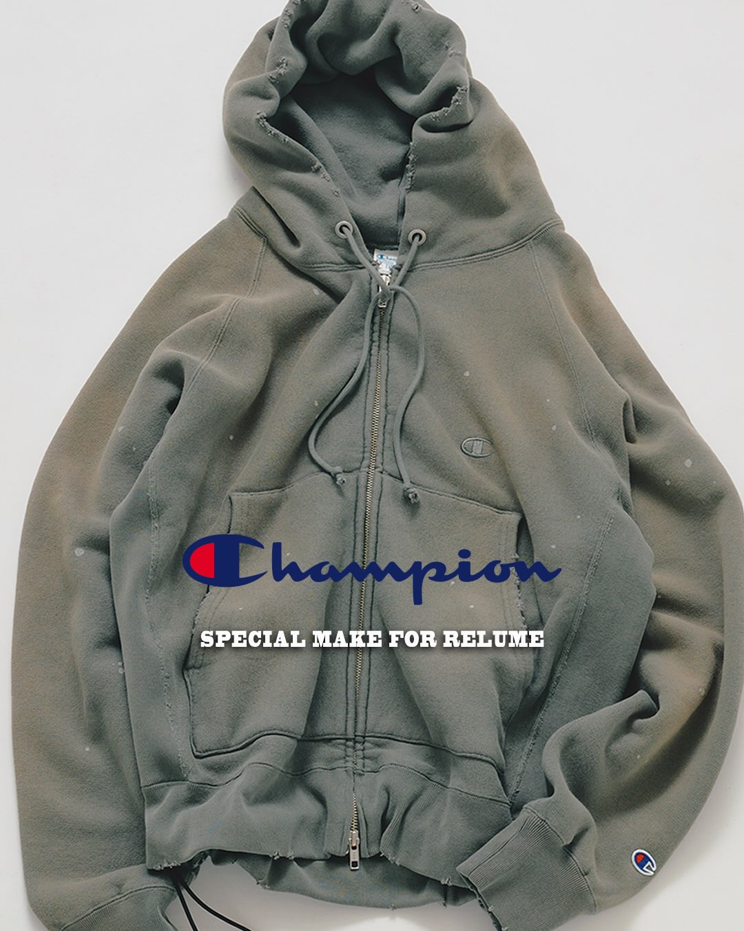 JOURNAL STANDARD relume × Champion 26FW『R/W オーバーダイ ジップパーカー』の先行予約が開始