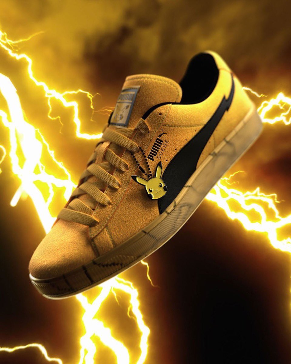 PUMA × Pokémon『Suede "Pikachu"』が8月13日(木)発売