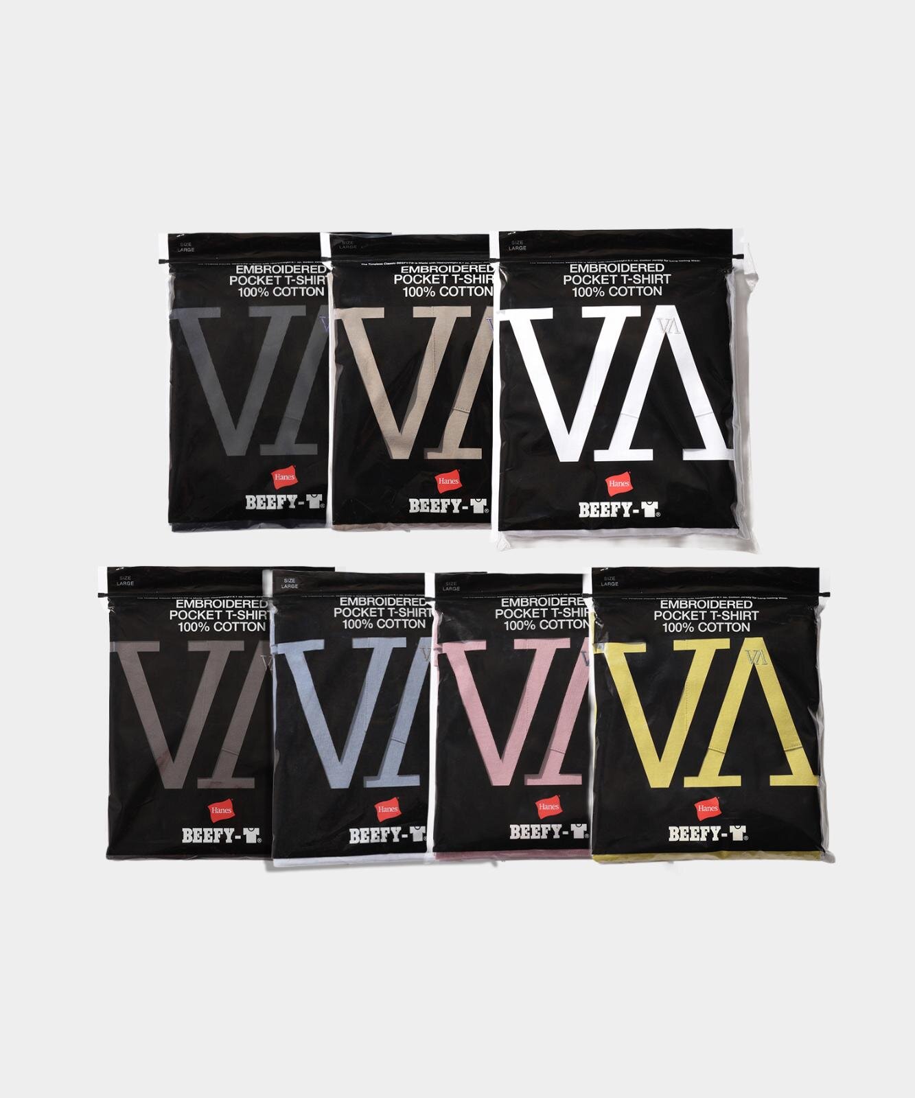 V.A. × Hanes コラボ第2弾『Hanes Beefy Pocket Tee / V.A.』が8月21日（金）に発売予定