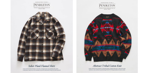 JOURNAL STANDARD relume × PENDLETON 26FW『チェックフランネルシャツ & アブストラクト トライバルニット』の先行予約が開始