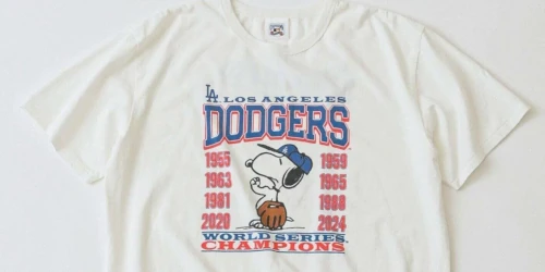 JOURNAL STANDARD × PEANUTS × MLB『ベースボール プリントTシャツ』の通常販売が開始 – Yakkun StreetFashion Media