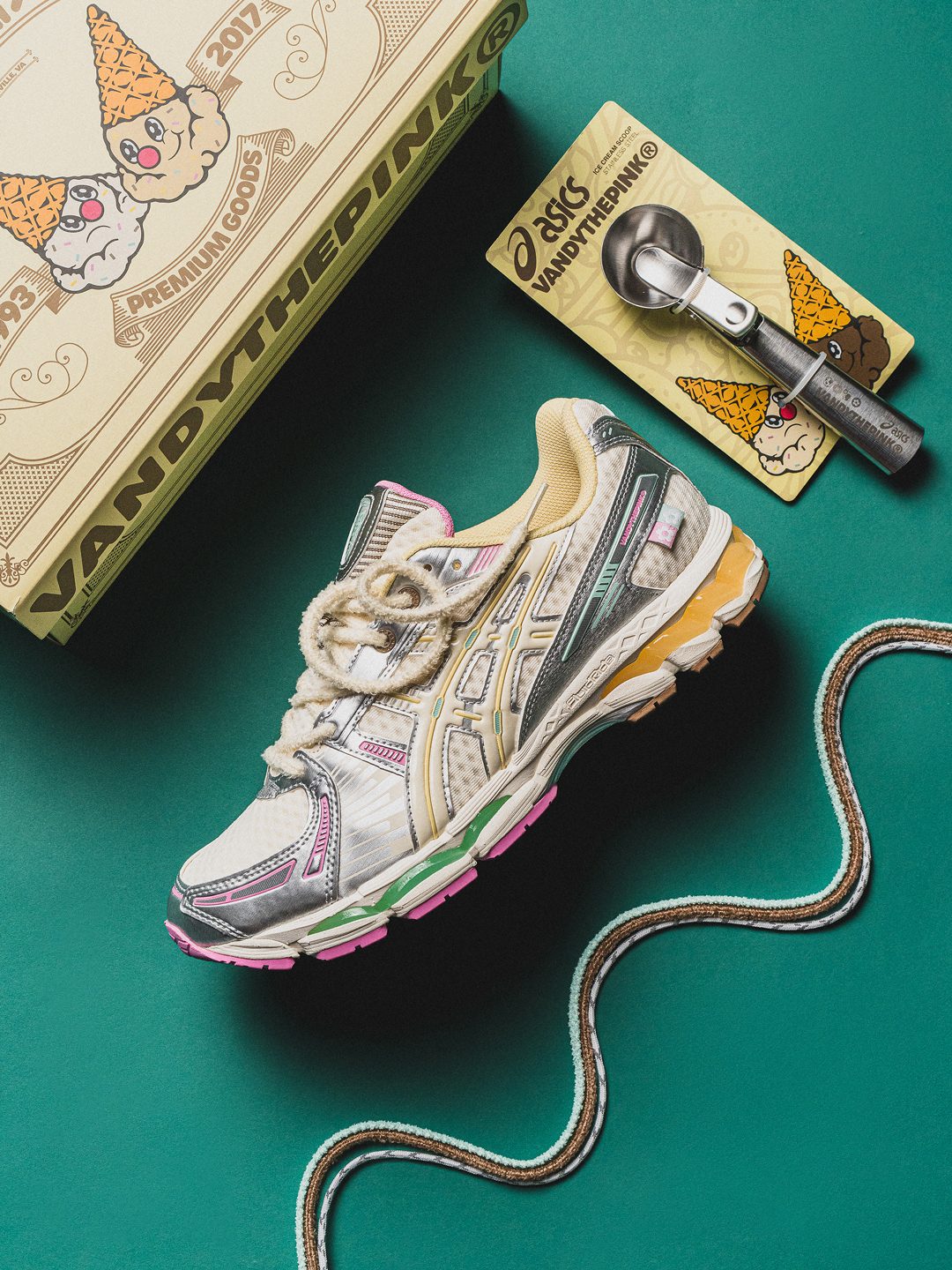 VANDY THE PINK × ASICS『GEL-KAYANO 12.1 “Ice Cream”』が国内8月14日(金)に発売予定
