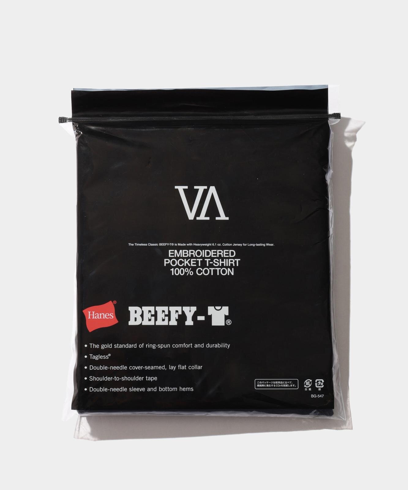 V.A. × Hanes コラボ第2弾『Hanes Beefy Pocket Tee / V.A.』が8月21日（金）に発売予定