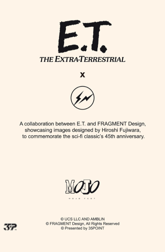 fragment design × E.T. のコラボコレクターズカードが海外8月21日(金)より登場予定