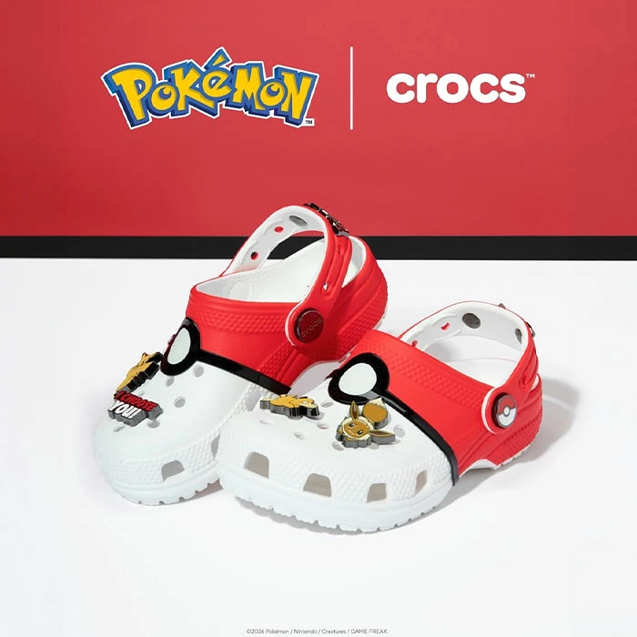 Pokémon × Crocs『Classic Clog “Poké Ball”』が8月28日(金)発売