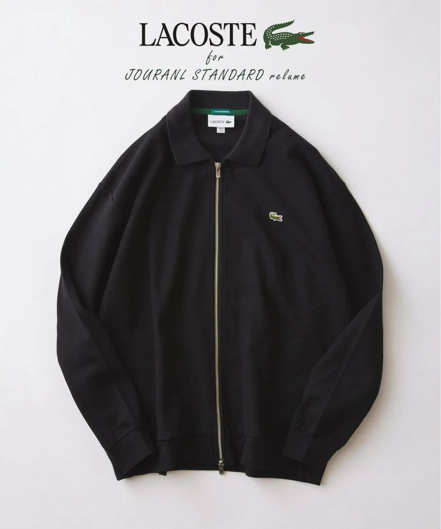 JOURNAL STANDARD relume × LACOSTE 26FW『クルーネック カットソー & フルジップ カーディガン』の先行予約が開始