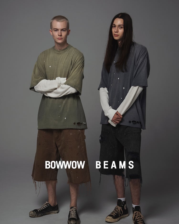 BEAMS × BOW WOW Fall ’26『サーマルレイヤード Tシャツ & ダブルニー ダック カットオフ ショーツ』が8月29日(土)発売
