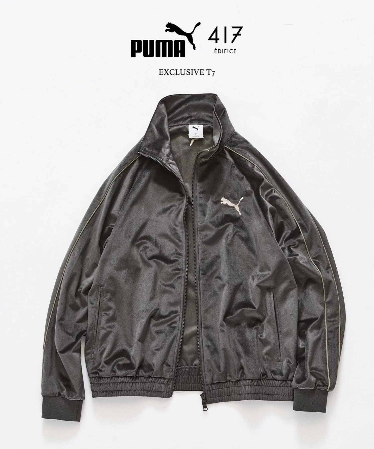 417 EDIFICE × PUMA 26FW『T7 トラックジャケット』の先行予約が開始