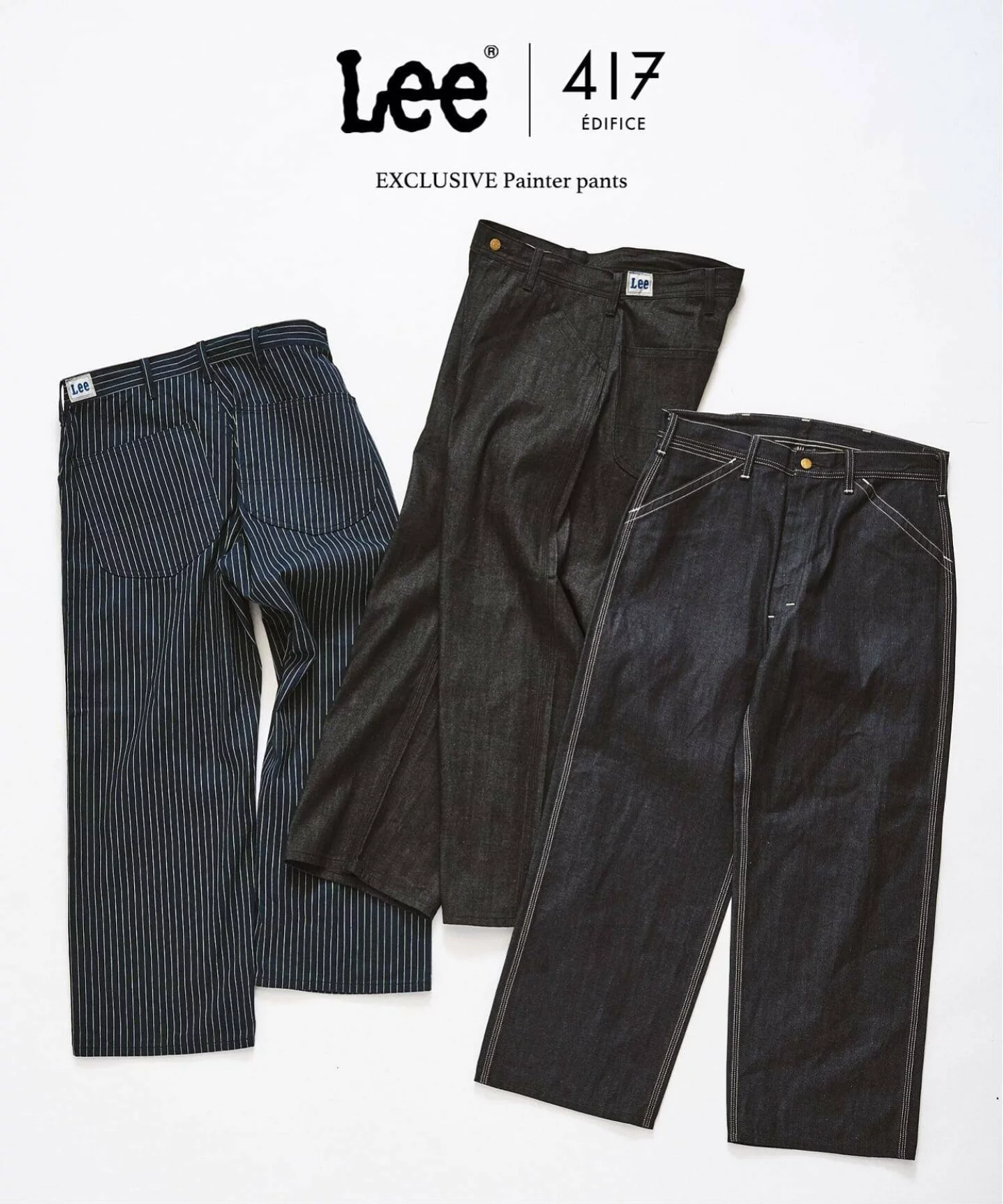 417 EDIFICE × Lee 26FW『91-B ジップブルゾン & ペインターパンツ』の先行予約が開始