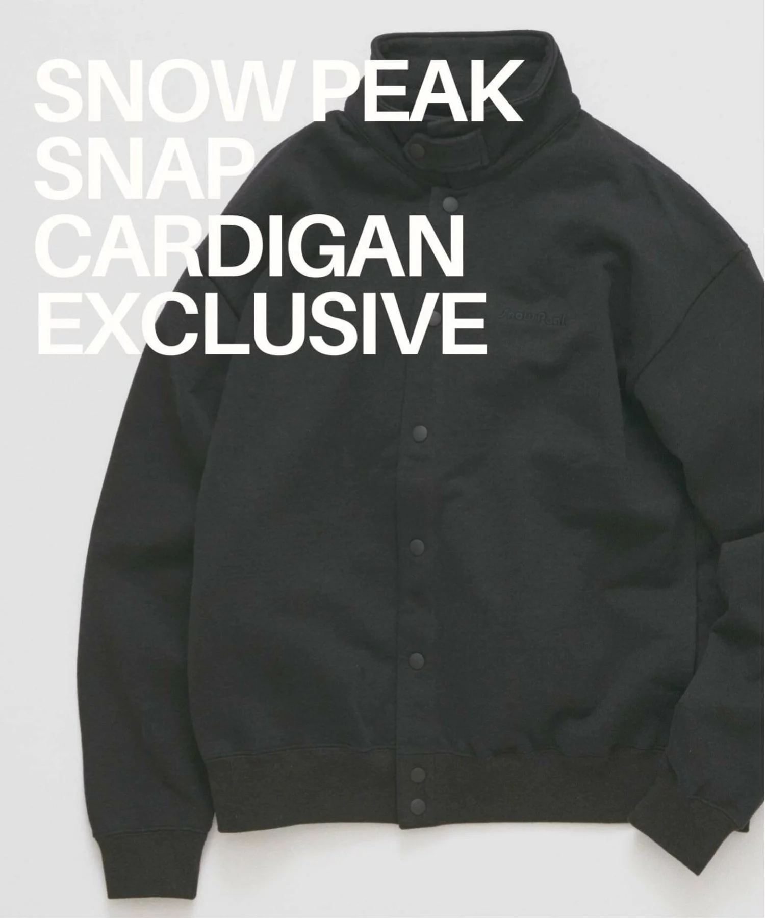 JOURNAL STANDARD × Snow Peak 26FW『スナップ カーディガン』の先行予約が開始