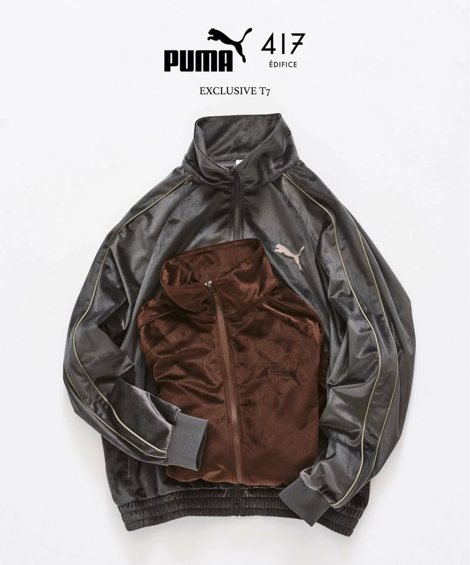 417 EDIFICE × PUMA 26FW『T7 トラックジャケット』の先行予約が開始