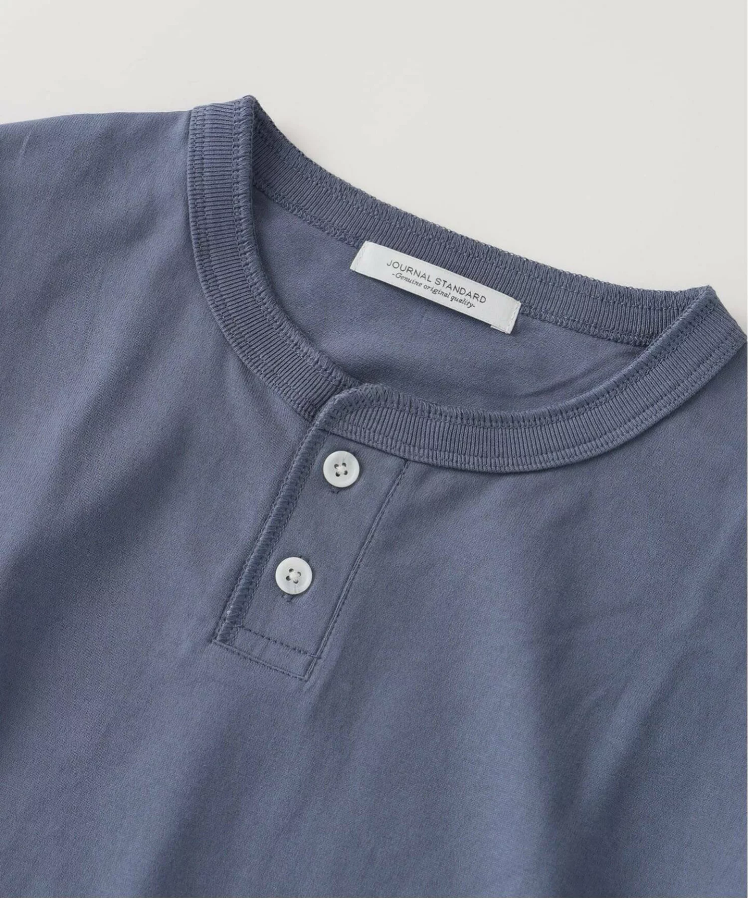 JOURNAL STANDARD 26FW『シルケット 2ボタン ヘンリー ネック ロンT』が発売