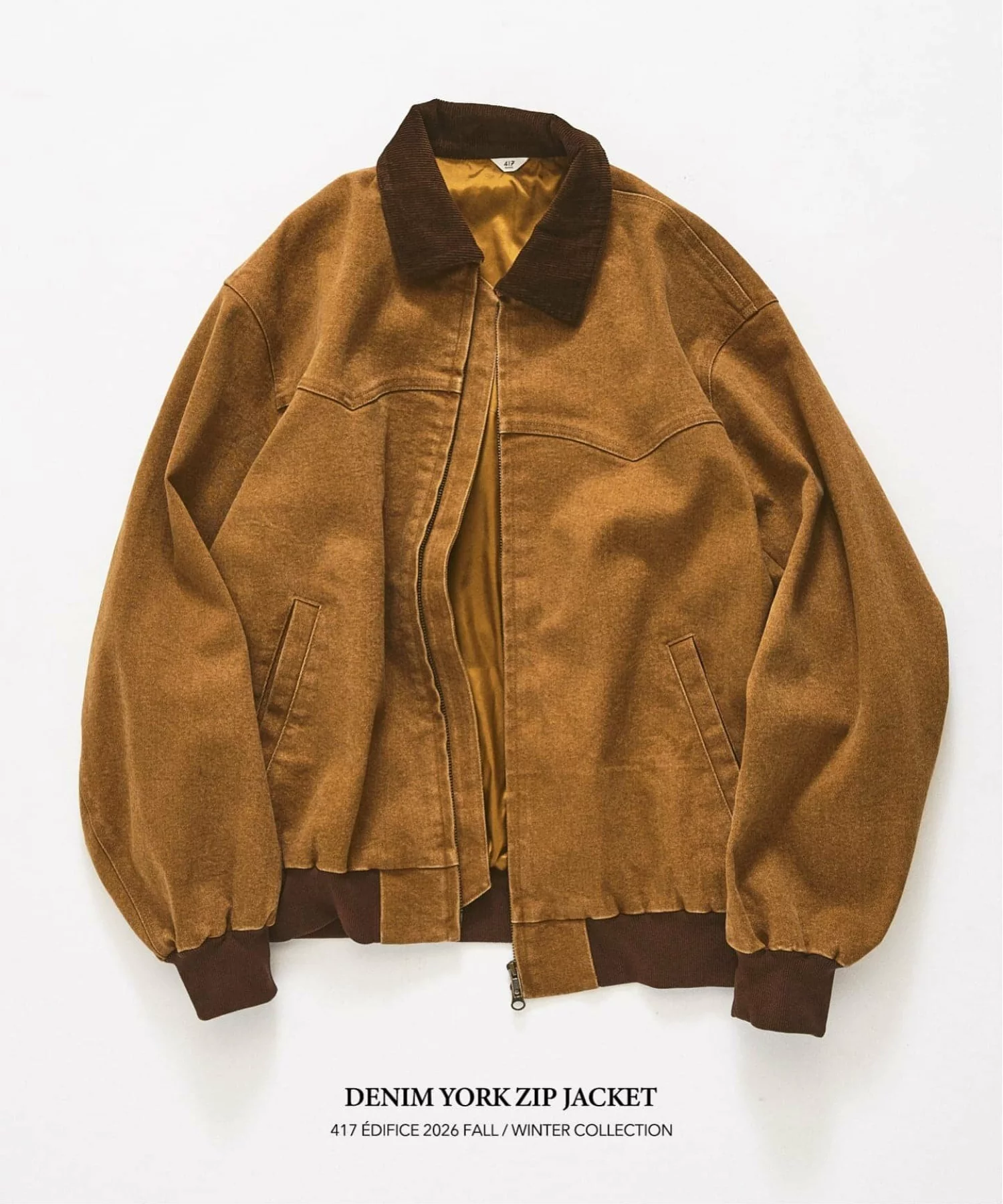 417 ÉDIFICE 26FW『デニム ヨークジップジャケット』が国内オンラインにて発売開始