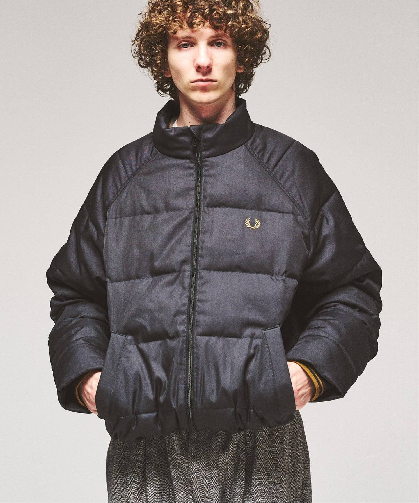 417 EDIFICE × FRED PERRY 26FW『ラグランスリーブ パデッドジャケット』の国内オンライン先行予約が開始