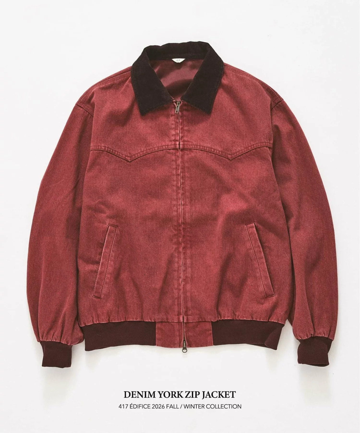 417 ÉDIFICE 26FW『デニム ヨークジップジャケット』が国内オンラインにて発売開始