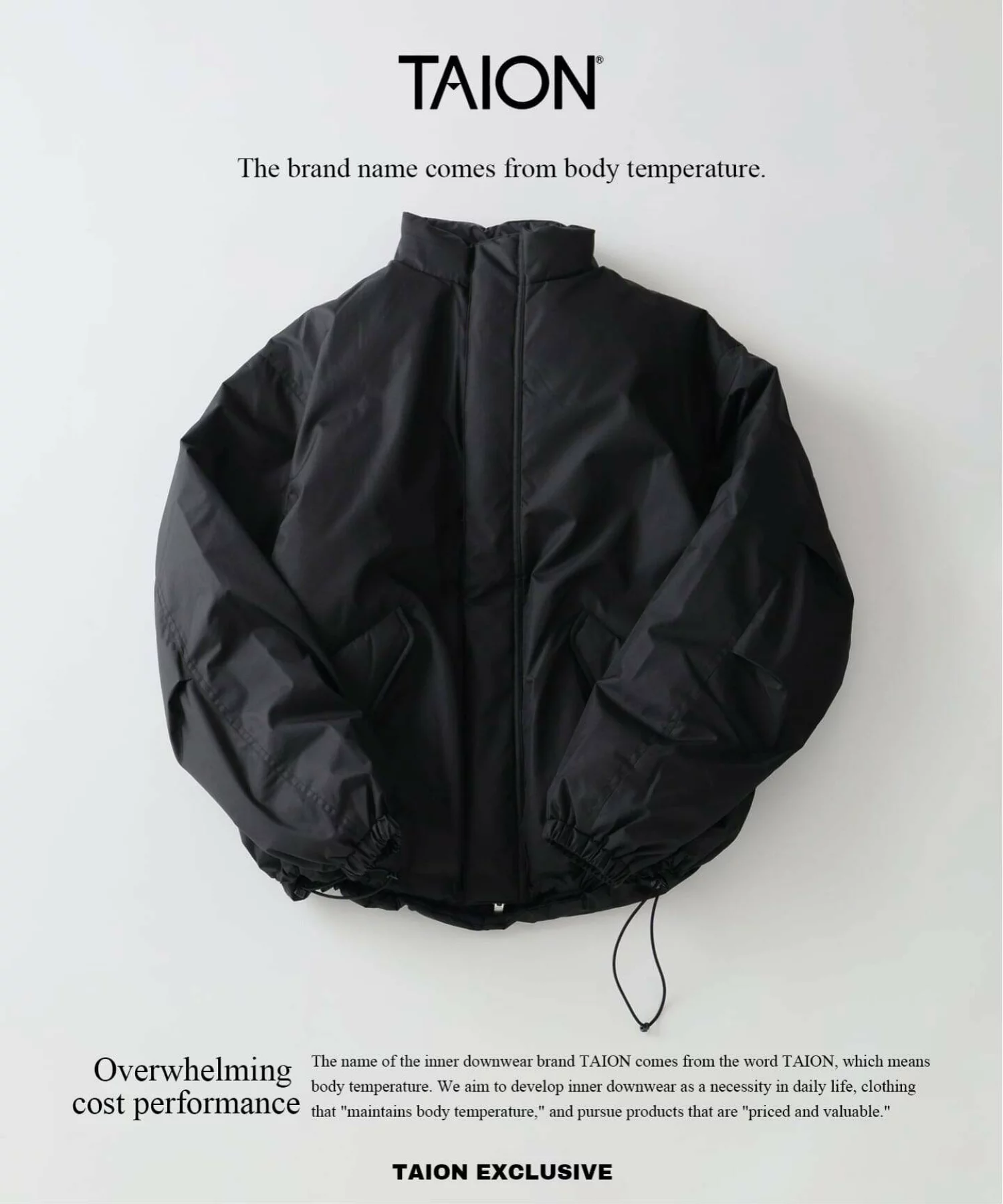 JOURNAL STANDARD relume × TAION 26FW『リバーシブル ショートモッズ ダウンブルゾン』のオンライン先行予約が開始