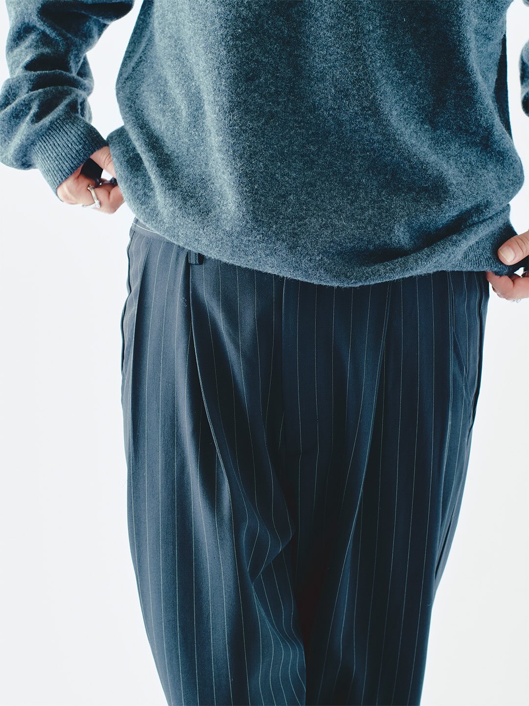 JOURNAL STANDARD relume 26FW『ヒールカット ルーズ ストライプ スラックス』のオンライン追加販売が開始