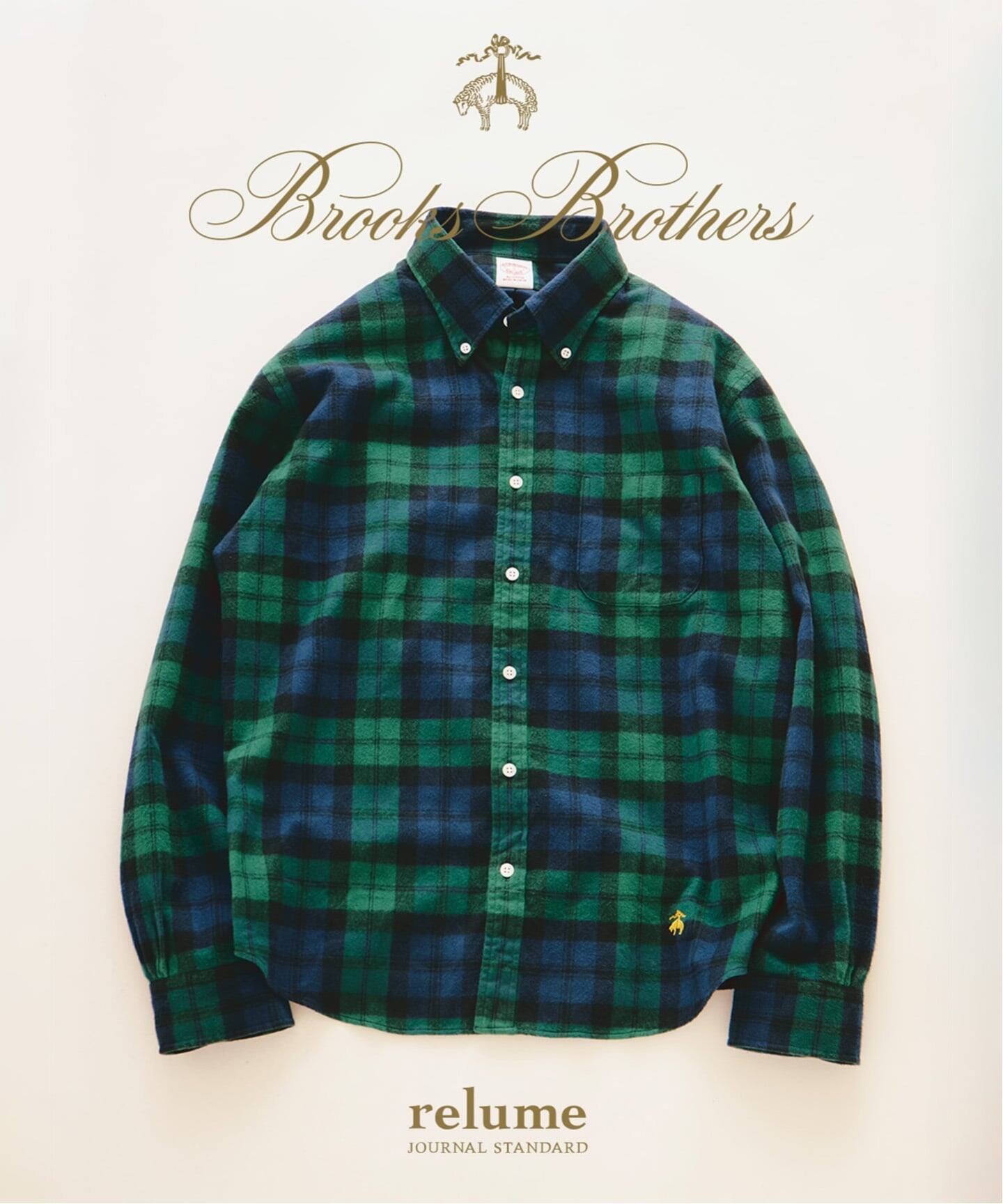 JOURNAL STANDARD relume × Brooks Brothers 26FW『ランネル BDシャツ』のオンライン先行予約が開始