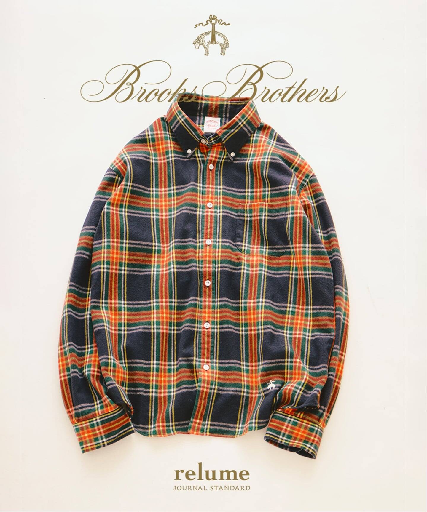 JOURNAL STANDARD relume × Brooks Brothers 26FW『ランネル BDシャツ』のオンライン先行予約が開始