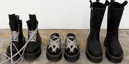 Rick Owens × Dr.Martens の2026年秋冬コラボブーツが登場