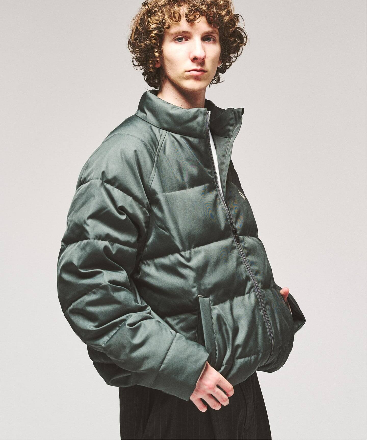 417 EDIFICE × FRED PERRY 26FW『ラグランスリーブ パデッドジャケット』の国内オンライン先行予約が開始